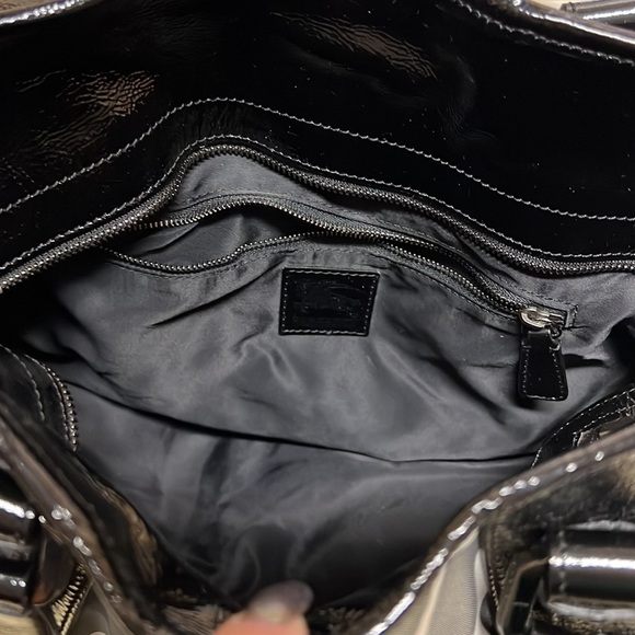 Burberry Black/Grey Nylon Check Large Tote Bag​​​ - Picture 5 of 10